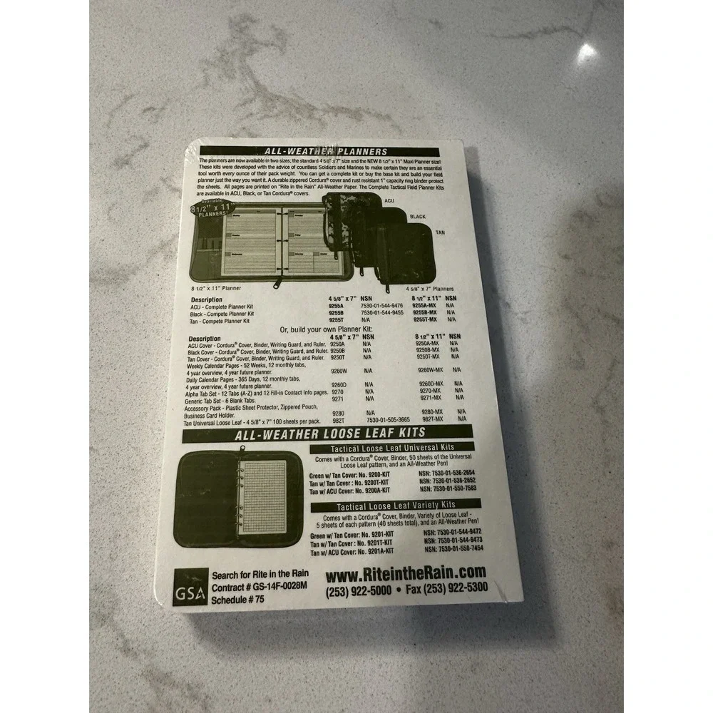Rite in the Rain Weatherproof Loose Leaf Paper 4 5/8